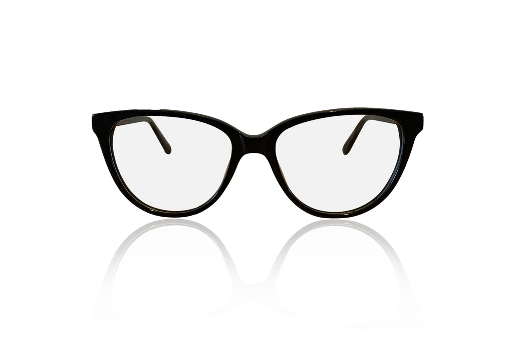 black cat eye glasses