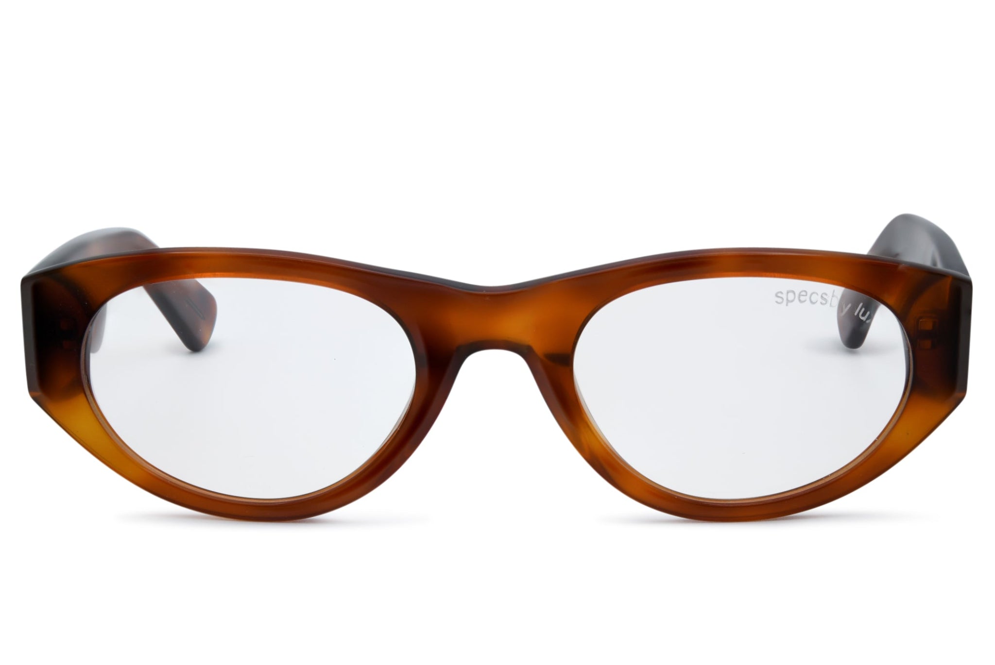 Specs by Lux Krasnodar Acetate Glasses - Greystone Black/Clear Hipster Acetate Square Gradient Sunglasses with  main image 4