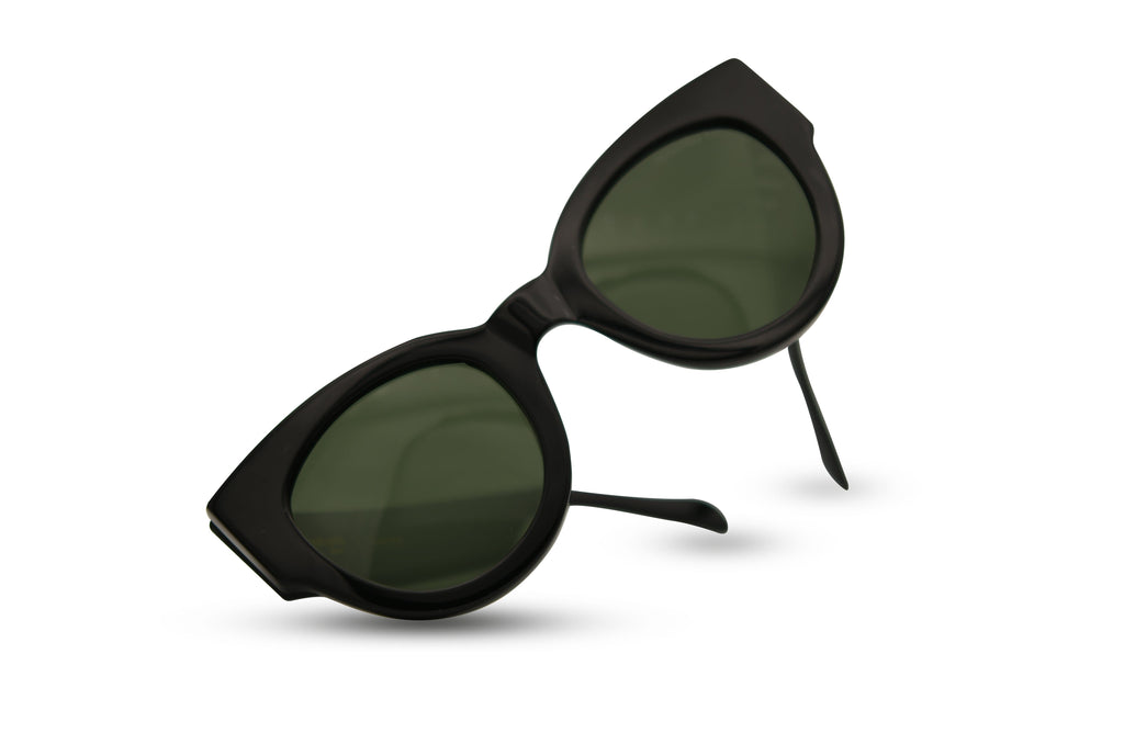 black thick sunglasses