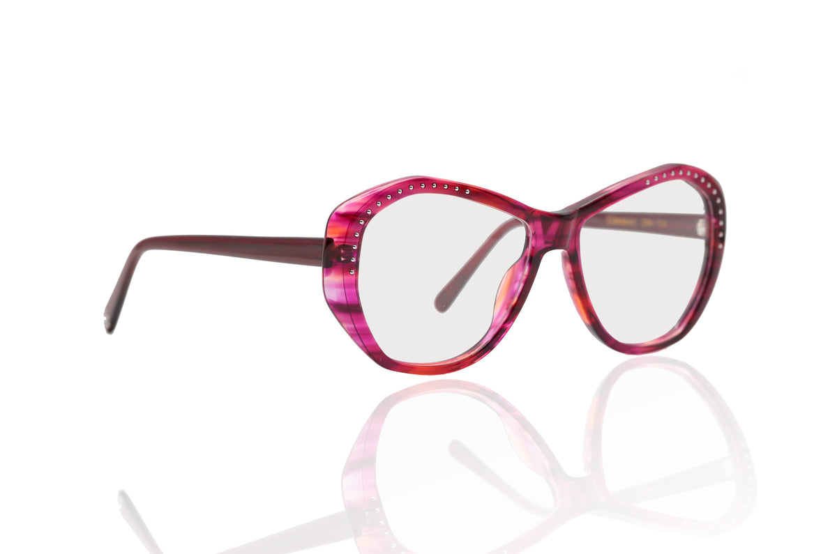 pink eyeglasses