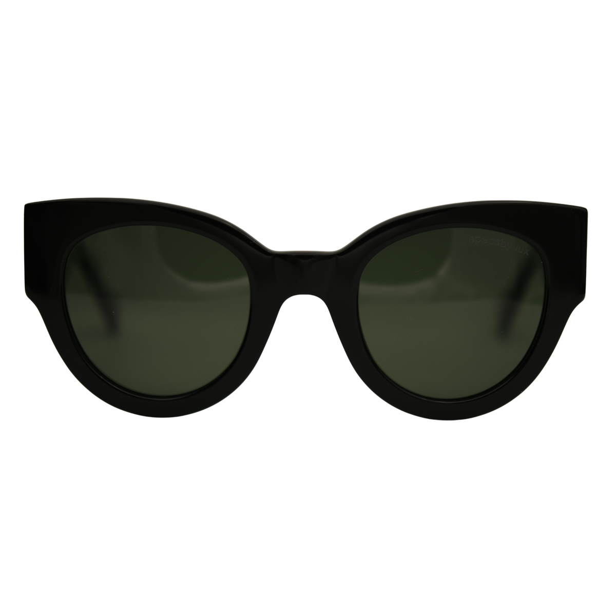 black thick sunglasses